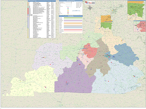 School District Boundaries with School Locations Plotted