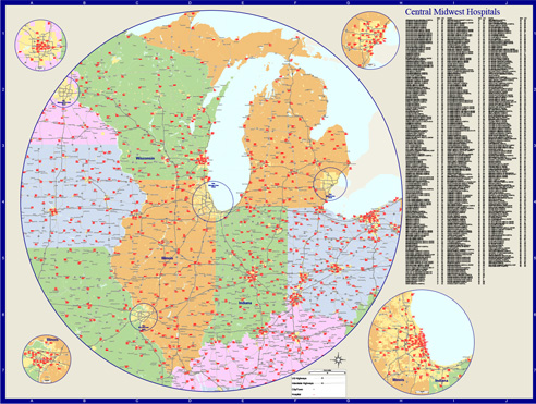 Regional Hospital Location Map