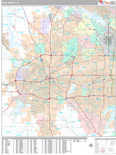 City ZIP Code Map with Street Detail