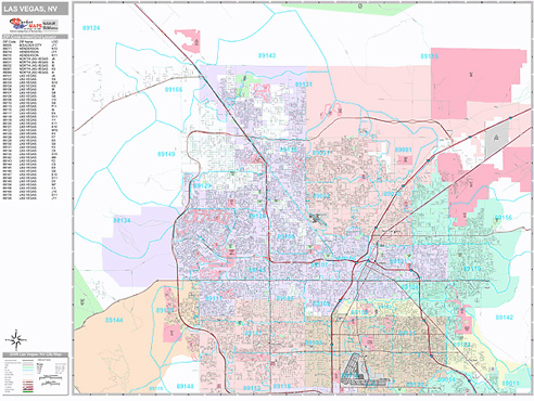 Las Vegas ZIP Code Map with Index