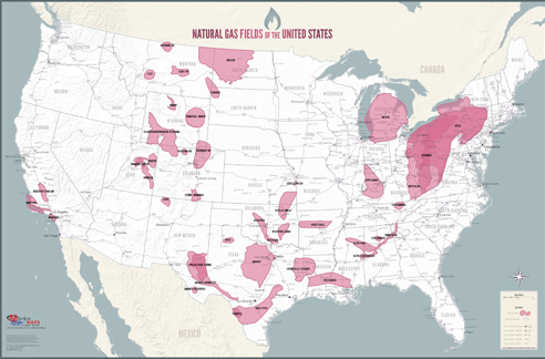 Natural Gas Fields of the United States